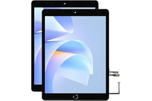 VDASO for iPad 6 6th Gen Screen Replacement A1893 A1954 2018 2 Pack Digitizer 9.7 Inch, for iPad 6th Generation Touch Glass with Home Button (Black)