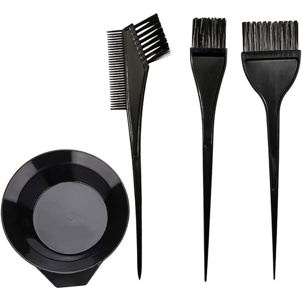 Kare & Kind 9-teiliges Haarfärbe-Set – Mit 3 Einzelbürsten, Färbekamm & Haarspangen Für Balayage, Strähnen & DIY-Styling
