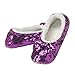 snoozies! Ballerina Bling Jewel Tone Metallic Shine Womens Cozy Slippers