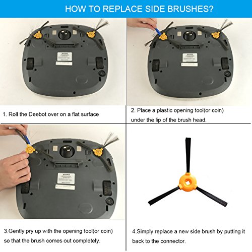 Side Brush Replacement for Eufy Robot Vacuum Robovac 11 Robotic Vacuum