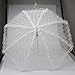 Olymstore(TM) Elegant Lace Embroidered Wedding Bridal Umbrella Parasol White