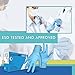 SemperCare Blue Nitrile Disposable Gloves Powder Free 4.3 Mil Latex Free Medical Examination Food & Safety Glove (Size XL ) Case of 1000 Gloves