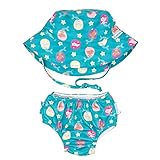 Bumkins Reusable Swim Diaper and Hat, UPF