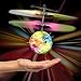 MIYUE RC Flying Toys, RC Flying Ball, RC Infrared Induction Flying Disco Ball Built-in Shinning LED Lighting for Kids, Teenagers LED Flying Drone Helicopter Ball Infrared Toy for Children