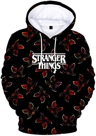 Liposhion Fashion 3D Printed Stranger Hoodie Pullover Sweatshirt