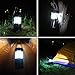 Everyday Essentials 4 Pack Ultra Bright LED Collapsible Water Resistant Camping Lantern Flashlights [NEWEST VERSION] (Black 4-Count)