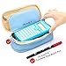 Aineeba Big Capacity Pencil Pen Case Office College School Large Storage High Capacity Bag Pouch Holder Box Organizer (Light Blue)