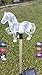 Unique Gadgets & Toys Solar Powered Horse Garden Stake Outdoor Color Change Lights (Set of 2)