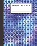 Composition Notebook: Faux Iridescent Mermaid Scales Glam College Ruled Notebook Lined School Journal