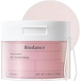 Biodance Collagen Gel Toner Pads, Pore Minimizer for Face, Improving Elasticity, Gentle Exfoliating Toner Pads for Sensitive 