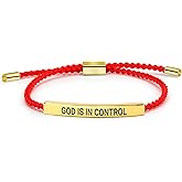 LIU JUN Let Them Bracelet for Women, Adjustable Braided Stainless Steel Engraving Inspirational Let Them Bracelet Gifts Jewelry