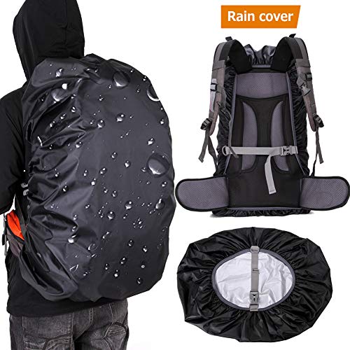 Loowoko Waterproof Backpack Rain Cover for (25-90L), Upgraded Anti-Slip Cross Buckle Strap & Rainproof Storage Pouch, for Hiking, Camping, Traveling, Cycling, Outdoor Activities - Thumbnail 7