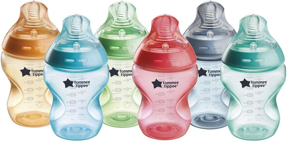 Tommee Tippee Natural Start Baby Bottles 0m+ 6x260ml with Slow Flow Teat