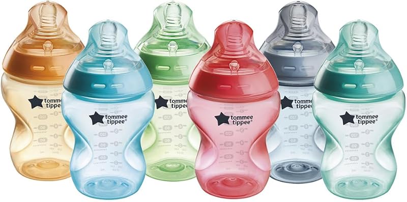 Tommee Tippee Natural Start Baby Bottles 0m+ 6x260ml with Slow Flow Teat