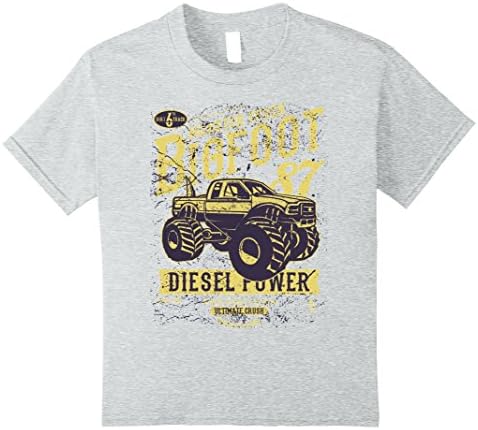 Kids Monster / Truck / Bigfoot / Power / Torque T-Shirt 10 Heather Grey
