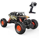 DEERC Remote Control Car 4WD Off Road RC Cars 1/18 Scale Monster Truck for Adults RTR Crawler Vehicle 2.4GHz Radio Controlled High Speed Toys for Boys and Girls