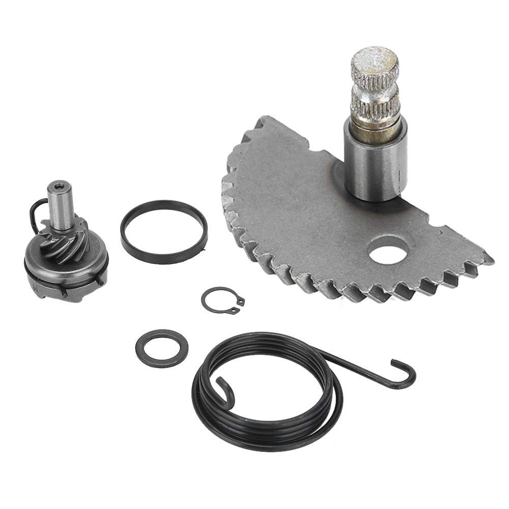 EVGATSAUTO Start Gear Assembly, Aluminum Start Shaft Idler Gear Assembly Set for GY6 139QMB Scooter Moped