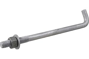 Hillman 5/8 x 12-Inch Anchor Bolt for Standard Building, Attaches Structures to Concrete, 10-Pack, 260293