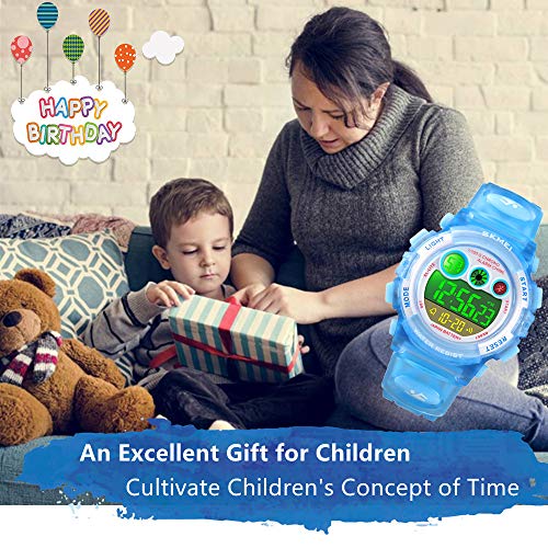 Kid Watch for Kids Digital Watch for Boys Girls Watch Multi Function LED Waterproof Watch for Kids with Alarm Wrist Watches Festival Birthday Gift - Thumbnail 5