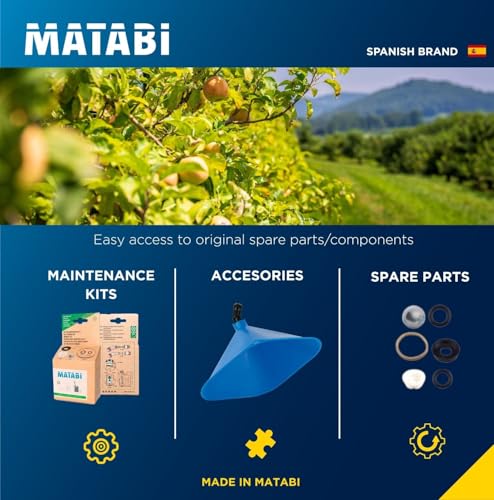 Matabi - Manual Backpack Sprayer - 12L - Fibreglass Lance - 3 Positions Pressure Regulator - Padded Straps - Garden, Orchard and Agriculture - Super Green 12 - Made in Europe