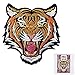 MUNAN Tiger Patch Iron on Patches Bengal Striped Souvenir Embroidered Sew On Patch Badge Roaring Bengal Striped Souvenirr