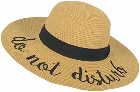 Hats Fashion Straw Brim Hat with Ribbon Band For Summer Beach Vacay