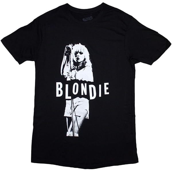 Official Blondie 'Staredown' Band Logo T-Shirt - Unisex Cotton Tee In White, Debbie Harry Merch - View #10