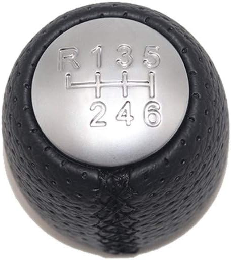 TPHJRM 6 Speed Leather Car Gear Shift Konb Gaiter Shifter Knob,for ALFA Romeo 159 Brera Spider 2005 2006 2007 2008-2011