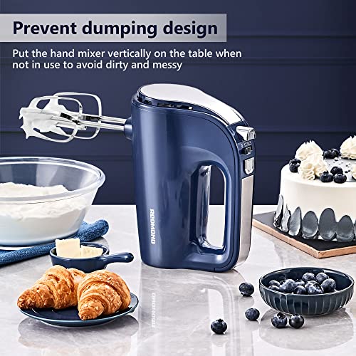 REDMOND Hand Mixer Electric, 250W Power 5Speed Handheld Mixer