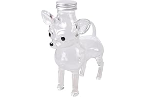 KRYTJACZ Chihuahua Airtight Cookie Jar Large Cute Dog Food Storage Canister with Lid for Candy Coffee Pods Treats Kitchen Cou