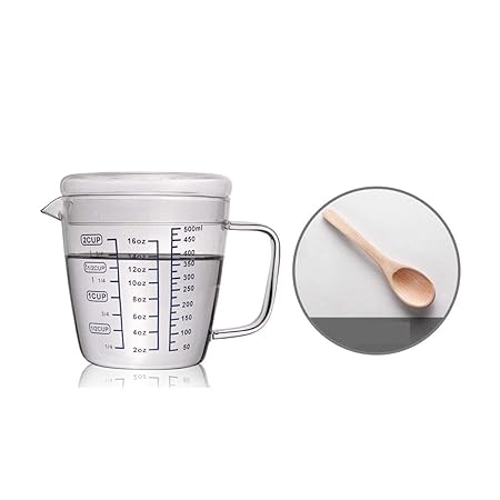 Compra XIONGHAIZI Vaso medidor de vidrio resistente al calor ...