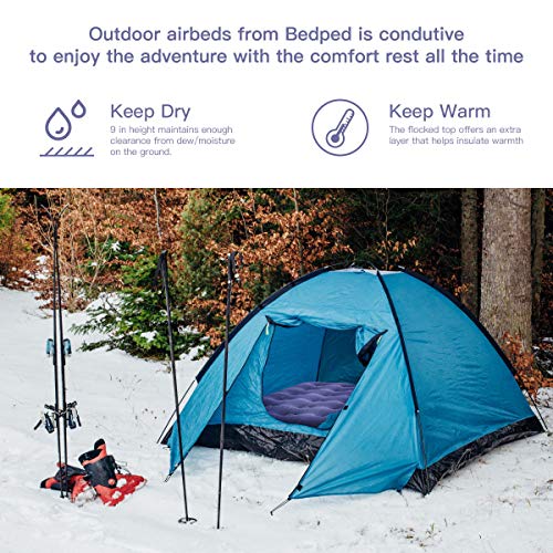 Gift Queen Air Mattress with Electric Pump Portable Blow Up Mattress