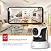 Victure WiFi IP Camera 720P HD Wireless Indoor Home Security Surveillance Camera with Night Vision Motion Detection Playback 2-Way Audio Dome Home Monitor for Baby Elder Pet Pan/Tilt/Zoom
