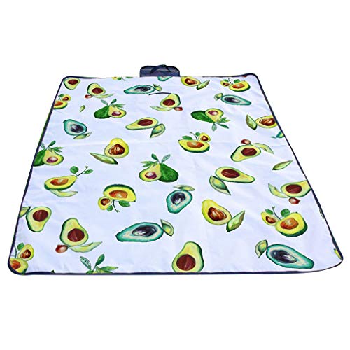 Picnic Blanket Water Resistant, Puyujin Beach Blanket Sand Proof, Wind Proof with Stakes,Machine Washable Outdoor Blanket Mat (B)