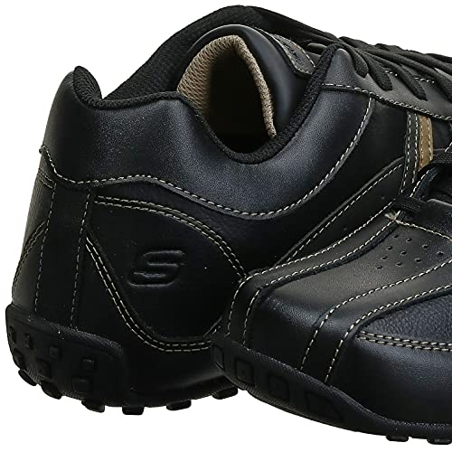 skechers men's citywalk malton oxford sneaker charcoal
