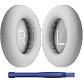 HATOFES Earpads Cushions for Bose 700 Noise Cancelling Headphones (NC700) - Ear Pads Replacement with Softer PU Leather, Luxurious Memory Foam, Extra Durable Ear Cushions (1 Pair Grey Earpads)