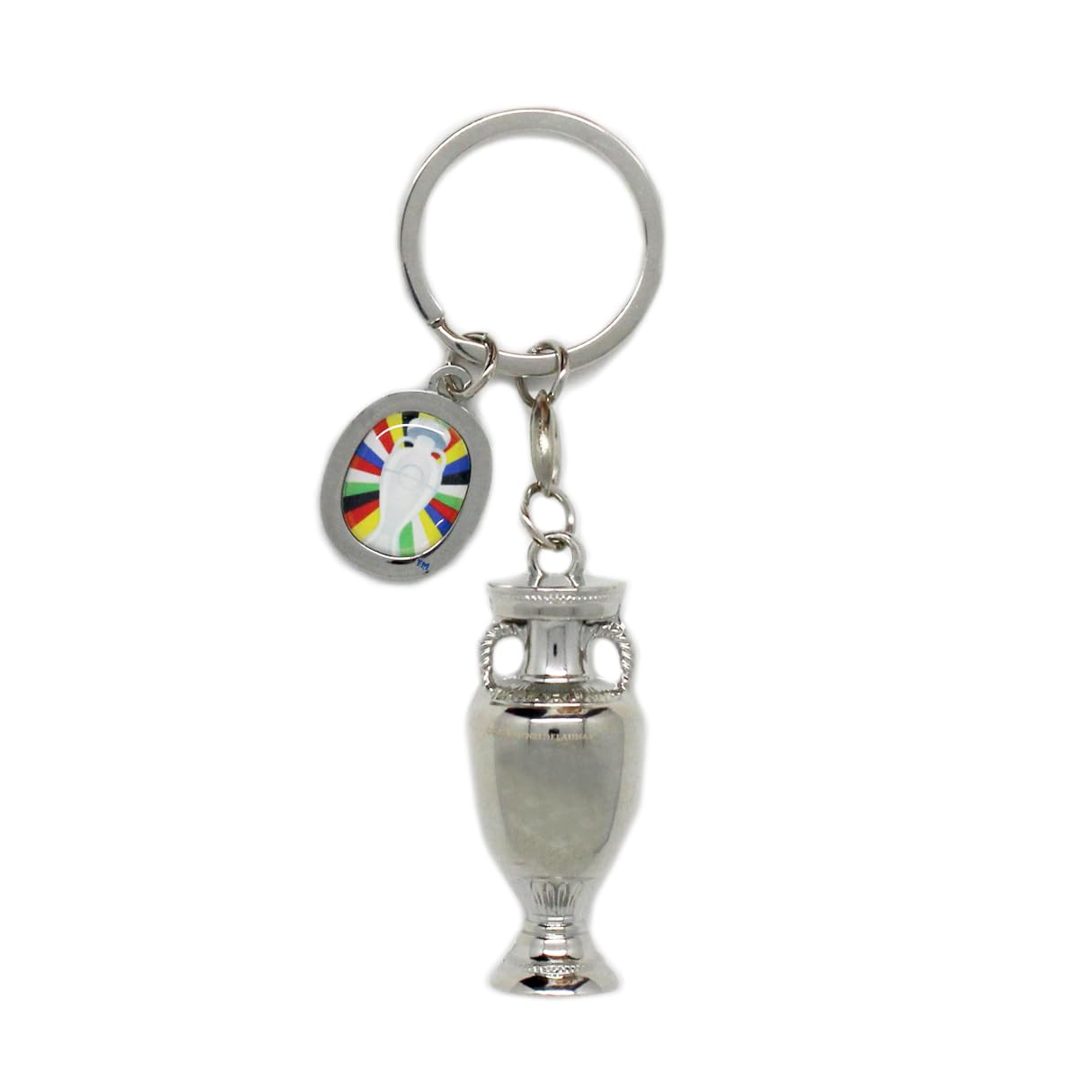 Euro 2024 - Keyring 3D Trophy - 45 mm - Metal, multicoloured, 45 mm
