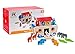 Wooden Noah's Ark Playset: Educational Chunky Animal Toys in Pairs for Toddlers, ColorfulNon-Toxic Paint, Smooth Edges Safe Figurines Easy to Hold, Preschool Boys and Girls, Motor and Sorting Skills