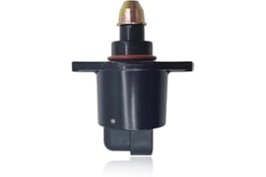 Civwesi 1 PC Automotive Idle Speed ​​Control Valve, Alloy Stepper Motor Idle Air Control Valve with Sealing Washer, OEM #90380 10526 90325864 Accessories, Compatible with King Kong Automotive (Black)
