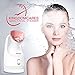 KINGDOMCARES Facial Steamer Warm Mist Moisturizing for Unclogs Pores Blackheads Acne Cleanse Humidifier for Home Facial Sauna Spa Orange
