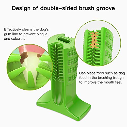 BAYCHEER Dog Toothbrush Natural Silica Gel Material Chew Toys for Tooth Cleaning for Your Dog