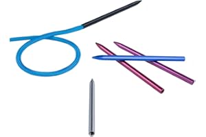Paracord Planet 3" Silver Stainless Steel Fids and 3.5" Red, Pink, Blue and Black Aluminum FID Stitching Needles Single, 2 Pack 4 Pack