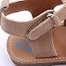 DZT1968® Baby Girl Boy PU Leather Anti Slip Sandals Shoes Prewalker (0~6 Months, Khaki)