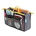 POPBLOSSOM Large Purse Organizer Insert Handbag Pouch Tidy & Neat (Ships From USA) (Gray)