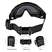 FMA Tactical SI-Ballistic Anti-fog Anti-dust Safety Goggles Glasses Eyewear with Fan and 1 Interchangeable Lens for Outdoor Airsoft Paintball Hunting Motorcycling Black