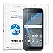 Blackberry DTEK50 Screen Protector, [2 Pack] OMOTON Tempered Glass Screen Protector [Scratch Resistant] [Crystal Clear] [Anti-Bubble] for Blackberry DTEK50 / Alcatel Idol 4