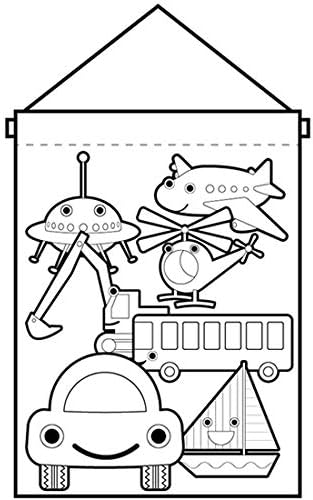 Amazon 塗り絵タペストリー 乗り物 No 42583 受注生産 並行輸入品 のぼり旗 文房具 オフィス用品