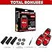 LED Safety Lights (3 Pack) + FREE Bonuses | Strobe Light Bike, Running, Dogs, Walking | The Best High Visibility Accessories for Reflective Gear, Bicycle Helmet, Runner Vest, Pet Collar | Red color