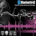 Wireless Headphones Xunpuls Bluetooth Earphones HD Mic Noise Cancelling Stereo Noise Isolation 13-15 Hrs Dual Batteries Sweatproof IPX6 Headsets Magnetic Sports Outdoor Gym Running Workout