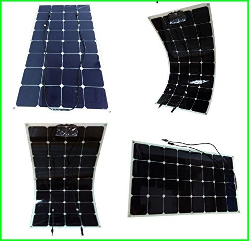200 (2x100 Watt Panels) Watt Flexible Mono crystalline Solar Panels Off Grid - Solar Panel for 12V Battery Charger for RV, Boat, Yacht - Lightweight SunPower Cell with MC4 Connectors Wholesale Price